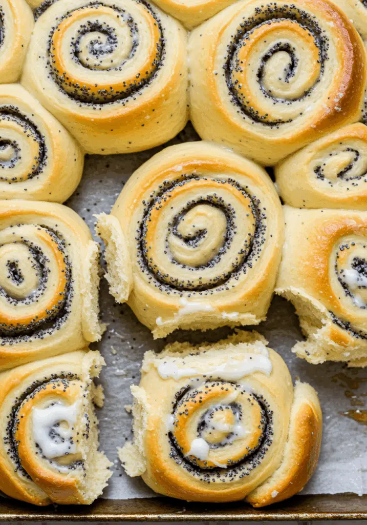Fluffy Lemon Poppy Seed Sweet Rolls
