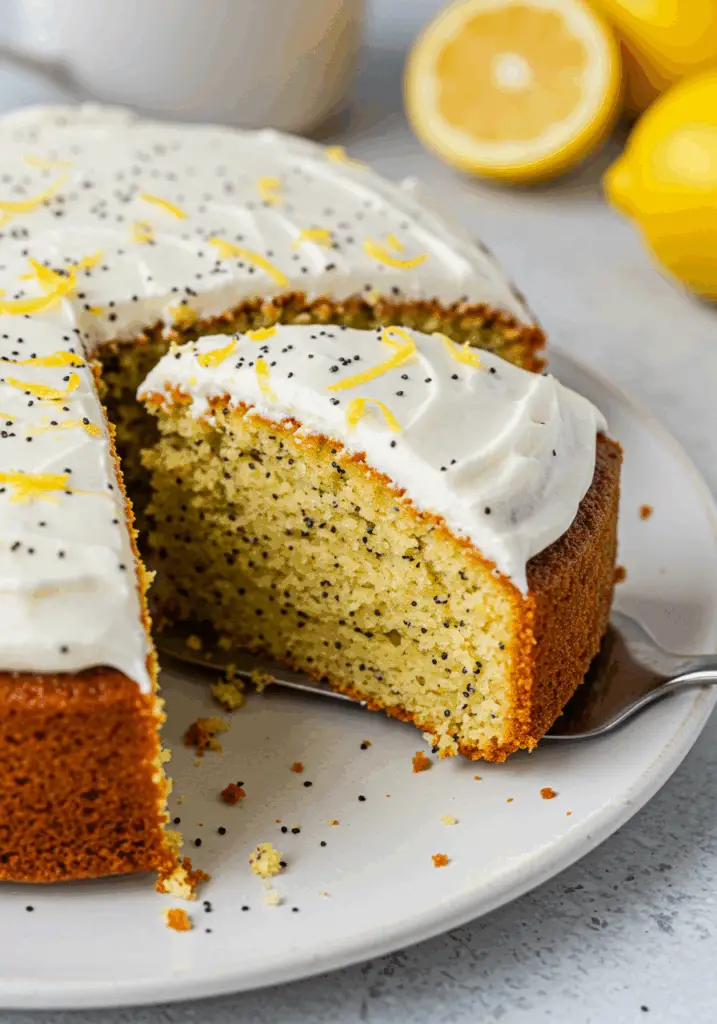Moist Lemon Poppy Seed Cake