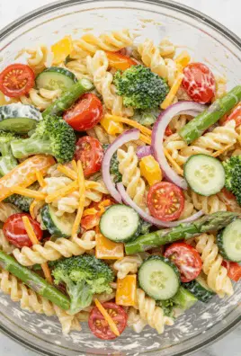 Healthy Creamy Pasta Salad