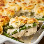 Chicken Casserole with Asparagus and Mozzarella