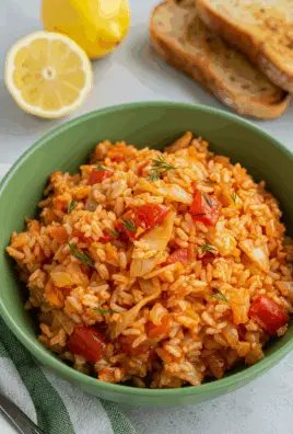 Greek Rice with Cabbage (Lahanorizo)
