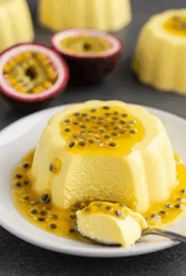 Passion Fruit Panna Cotta (No Gelatin)