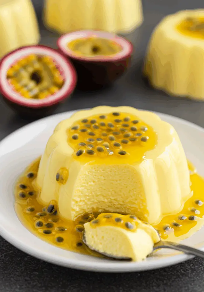Passion Fruit Panna Cotta (No Gelatin)
