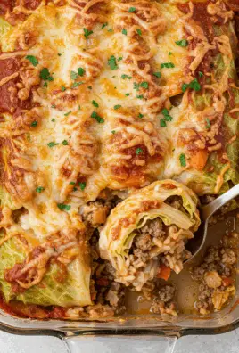 Italian Unstuffed Cabbage Roll Casserole