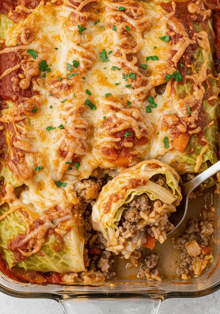 Italian Unstuffed Cabbage Roll Casserole