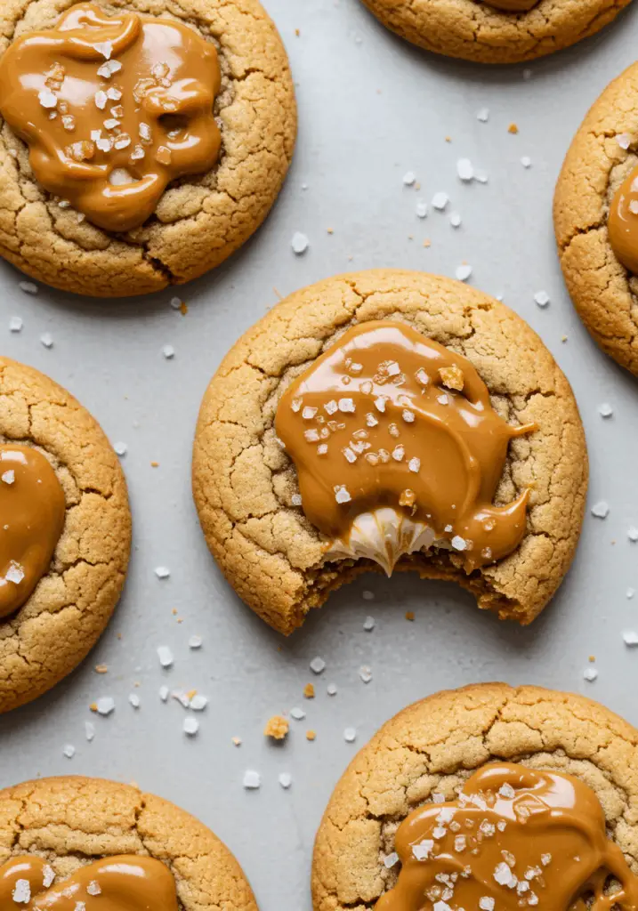Salted Caramel Cheesecake Cookies