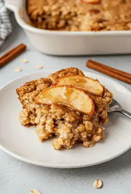 Amish-Style Apple and Cinnamon Baked Oatmeal