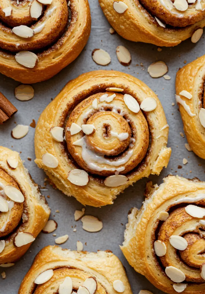 Almond Croissant Cinnamon Rolls