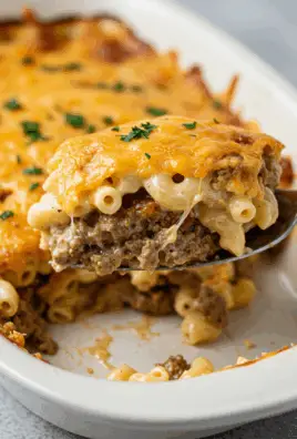 Mac and Cheese Meatloaf Casserole