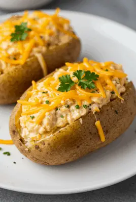 Crack Chicken Stuffed Baked Potatoes