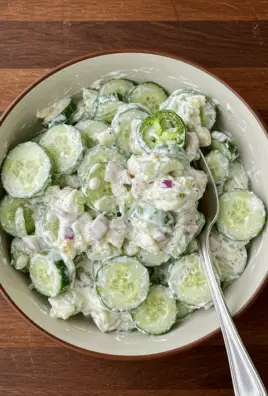 Jalapeno Popper Cucumber Salad