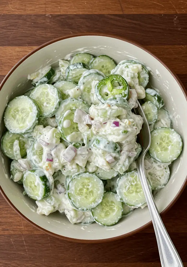 Jalapeno Popper Cucumber Salad