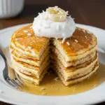 Sweet Coconut Cream Pancakes