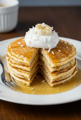 Sweet Coconut Cream Pancakes