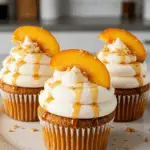 Peach & Honey Cheesecake Cupcakes