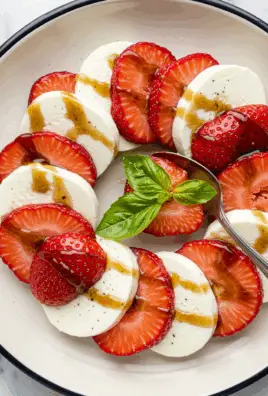 Balsamic Strawberry Caprese