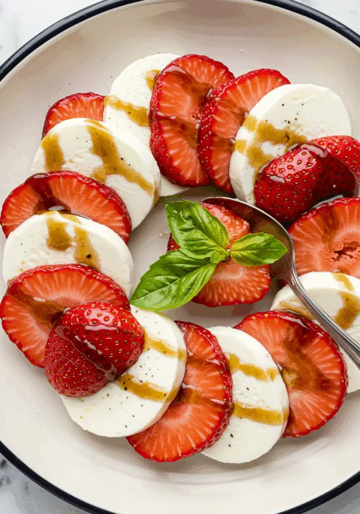 Balsamic Strawberry Caprese
