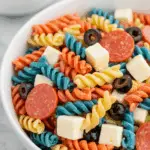 Chilled 4th of July Pasta Salad