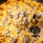 Loaded Cheeseburger Alfredo Pasta
