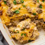 Cheesy Low Carb Philly Cheesesteak Casserole