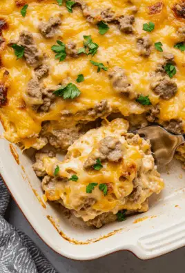 Cheesy Low Carb Philly Cheesesteak Casserole