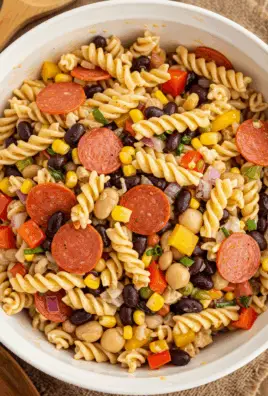 Cowboy Caviar Pasta Salad