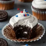 Patriotic Cookies & Cream Cupcakes
