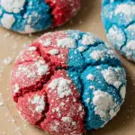 Patriotic Crinkle Cookies with a Butter-Rich Base