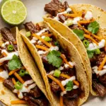Garlic Butter Honey BBQ Beef Tacos