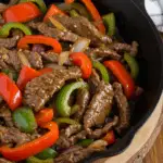Pepper Steak with Bell Peppers and Onion