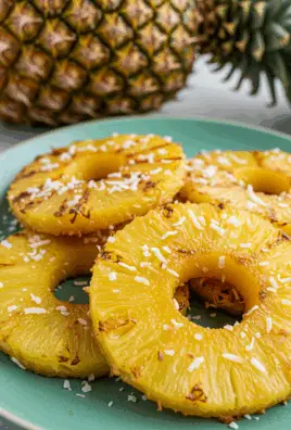 Fried Pineapple with Coconut Crust