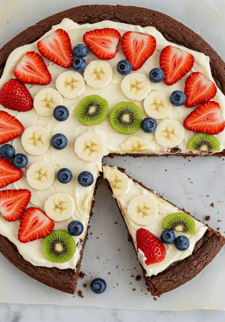 Brownie Fruit Pizza