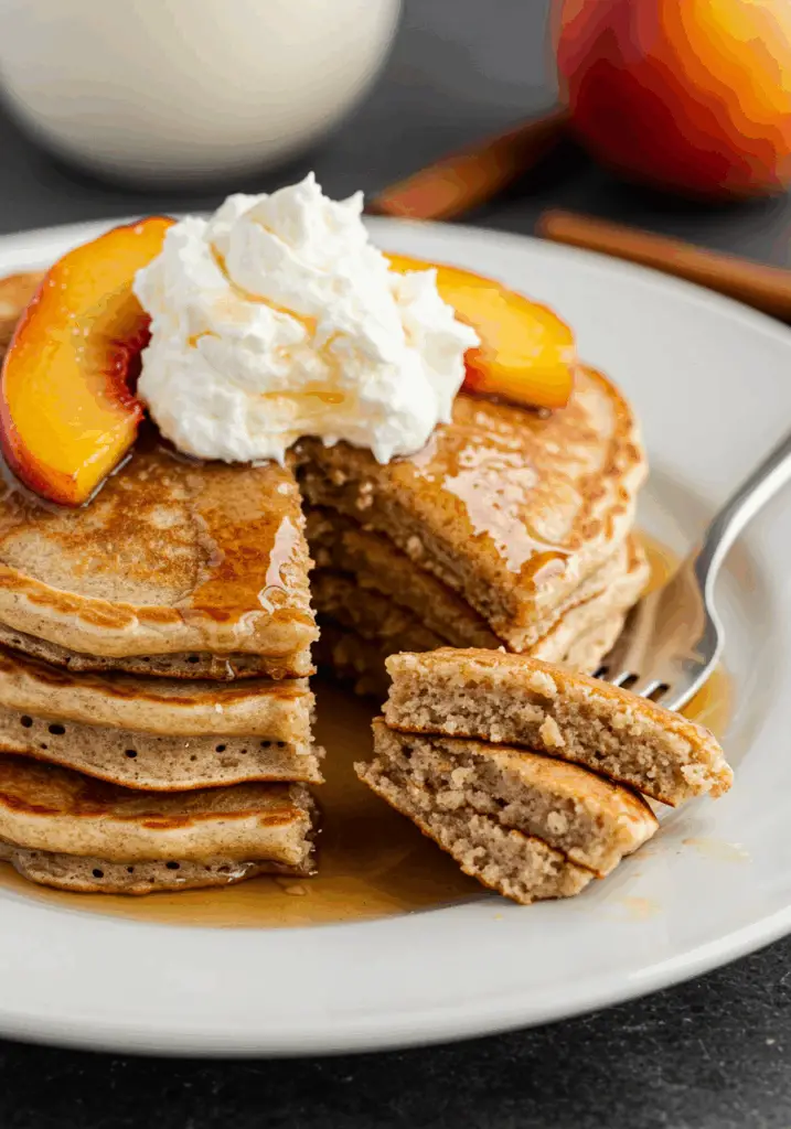 Cinnamon Peach Pancakes