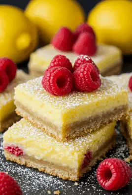 Tangy Raspberry Lemon Bars