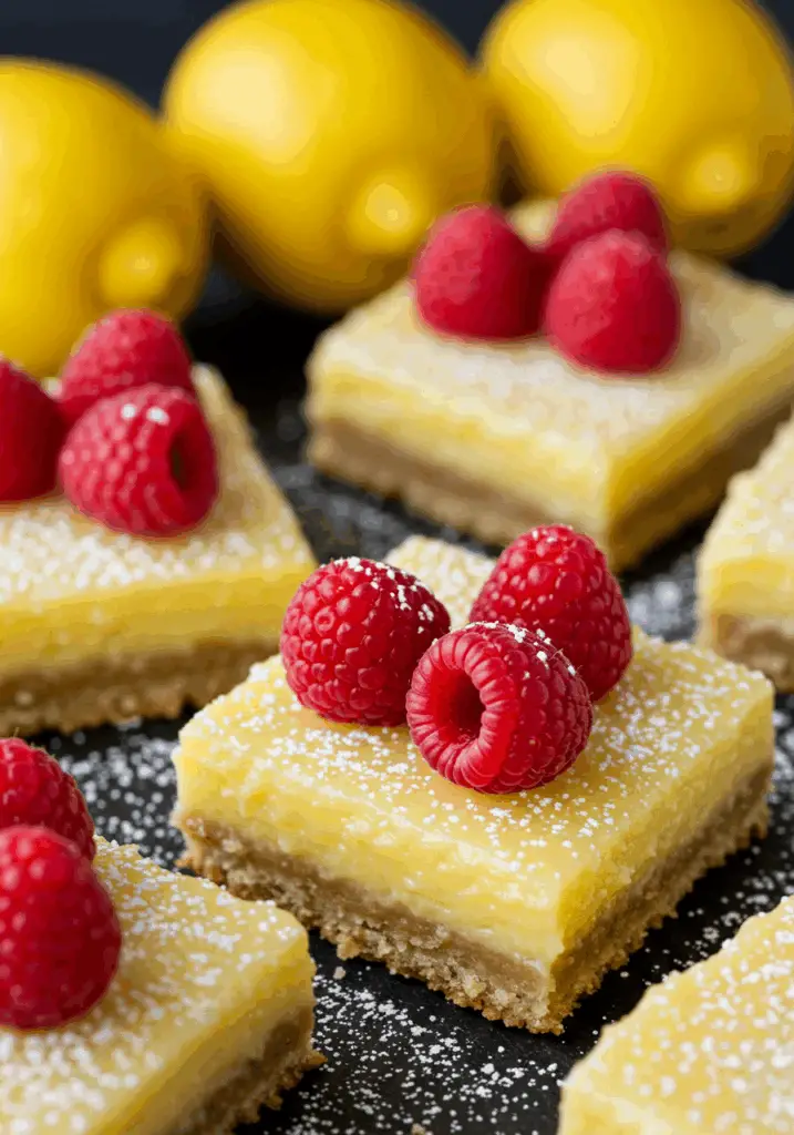 Tangy Raspberry Lemon Bars