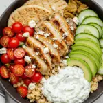 Greek Chicken Gyro Bowls with Tzatziki Sauce