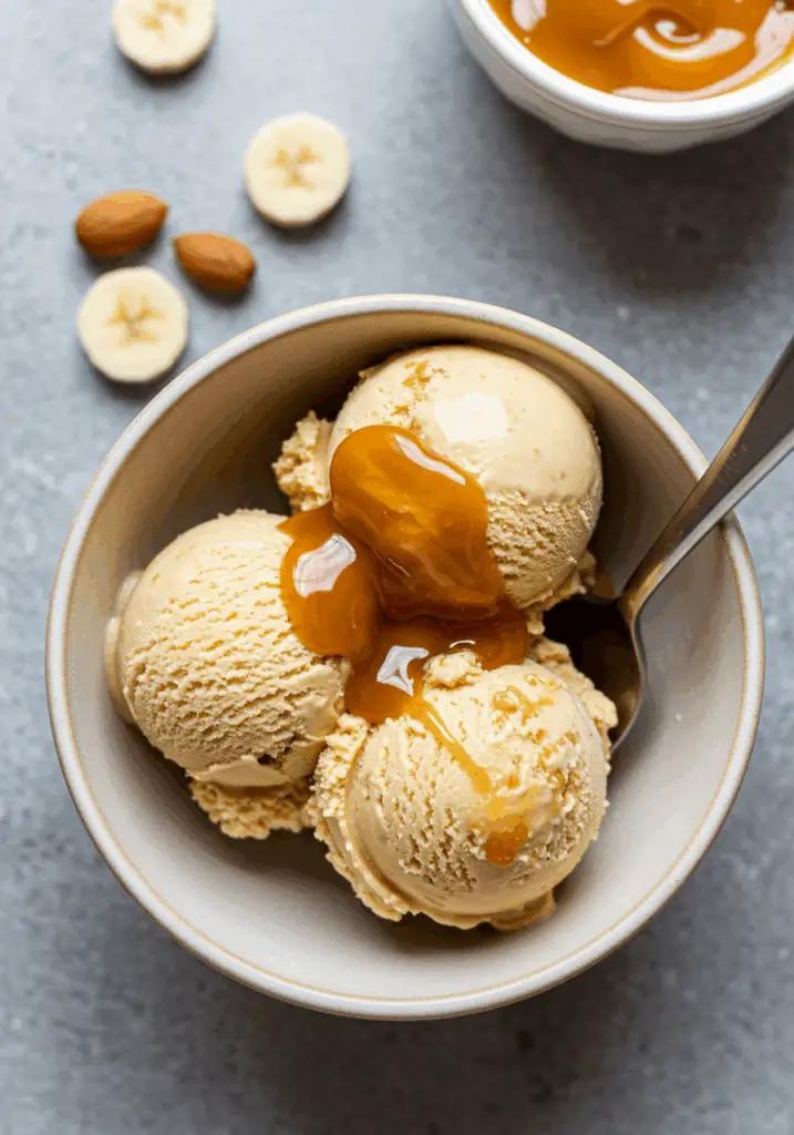 High Protein Salted Caramel Cottage Cheese Ice Cream