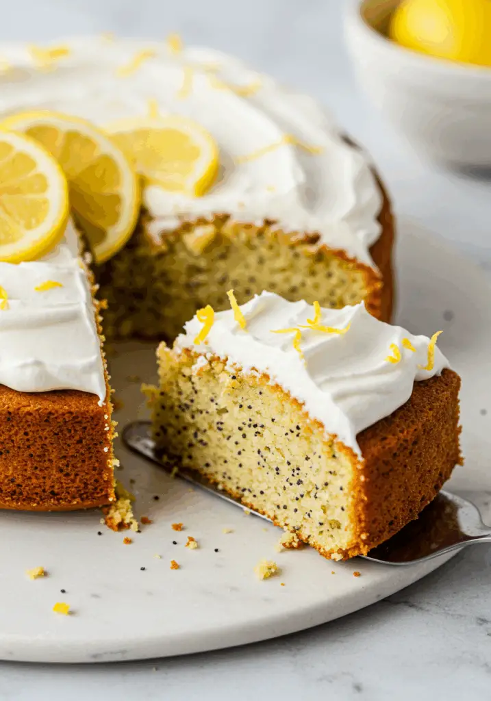 Moist Lemon Poppy Seed Cake
