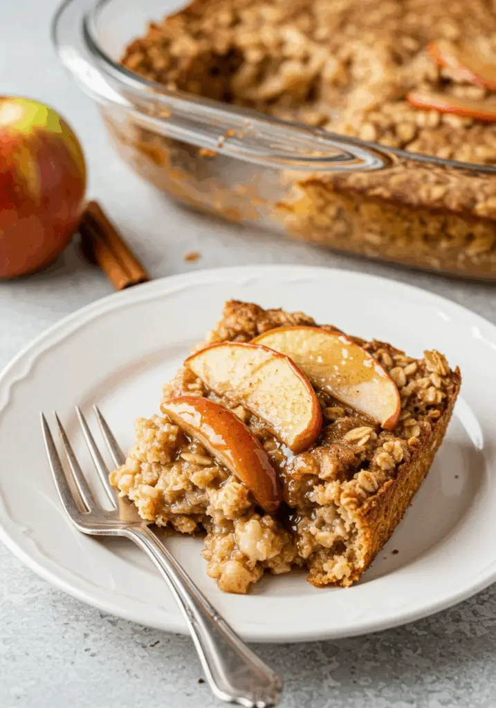 Amish-Style Apple and Cinnamon Baked Oatmeal
