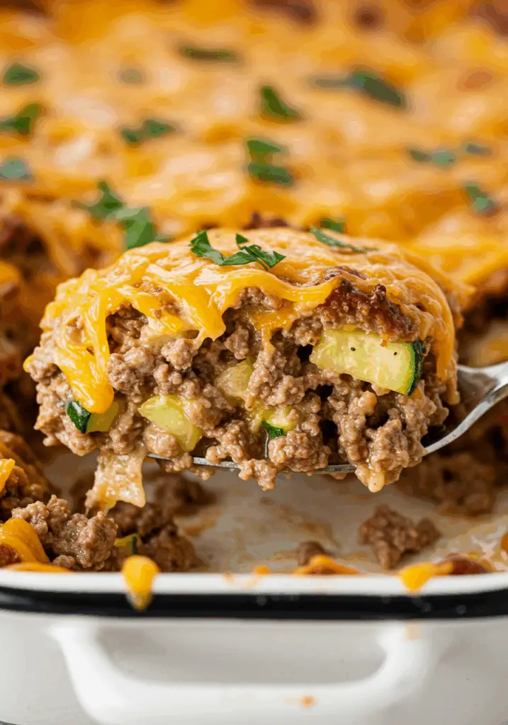 Ground Beef Zucchini Casserole