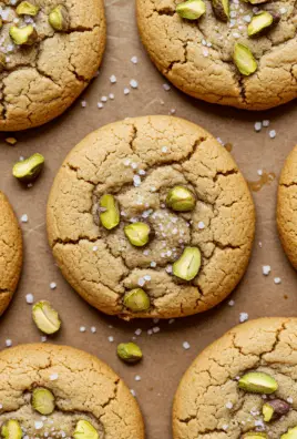 Salted Honey Pistachio Cookies
