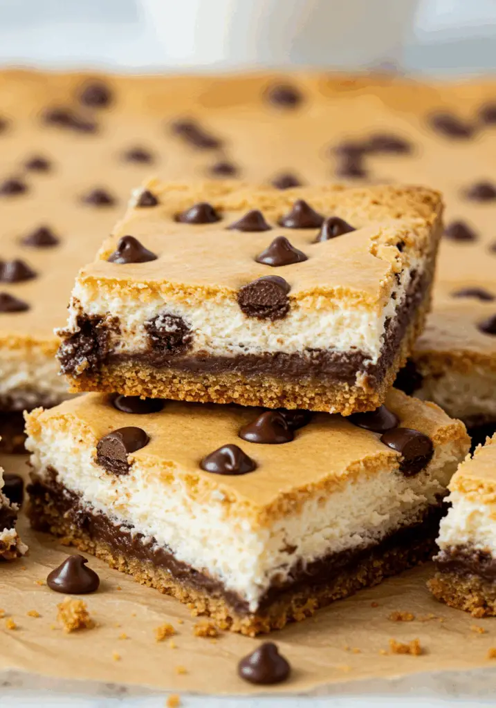 Chocolate Chip Cheesecake Bars