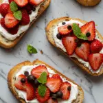 Chocolate Strawberry Bruschetta