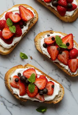 Chocolate Strawberry Bruschetta
