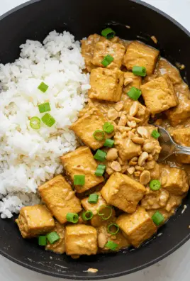 Peanut Tofu with Coconut Rice