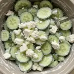 Cucumber feta salad