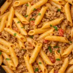 Creamy Rotel Pasta with Ground Beef
