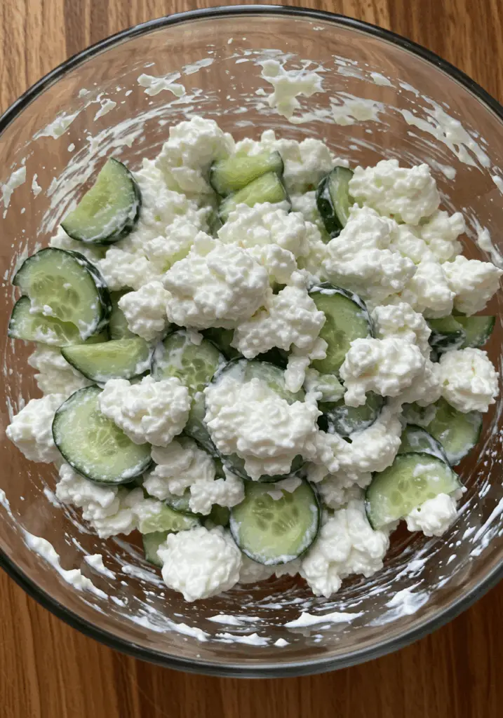 Cottage Cheese and Cucumber Salad
