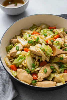 Chinese Chicken Cabbage Stir-Fry