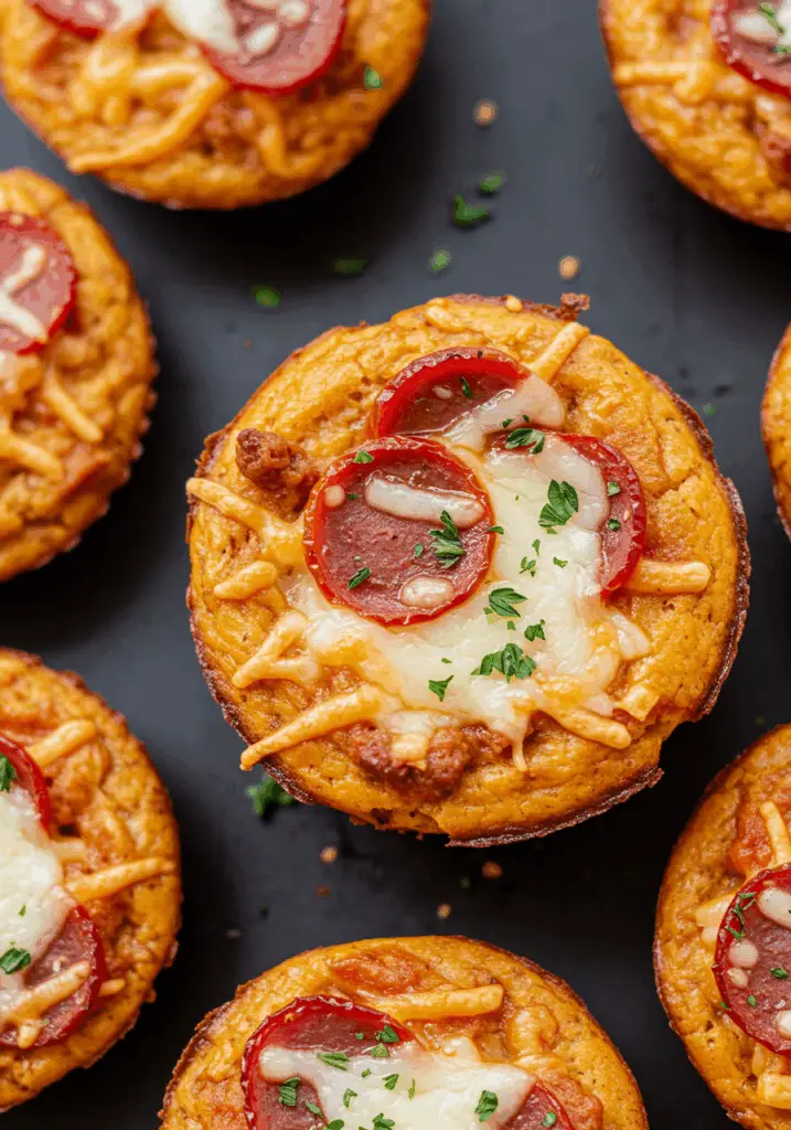 Keto Carnivore Pizza Muffins